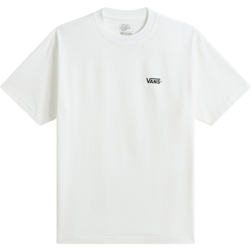 2026 Vans Mens Left Chest T-Shirt VN000TBXYB2 - White / Black